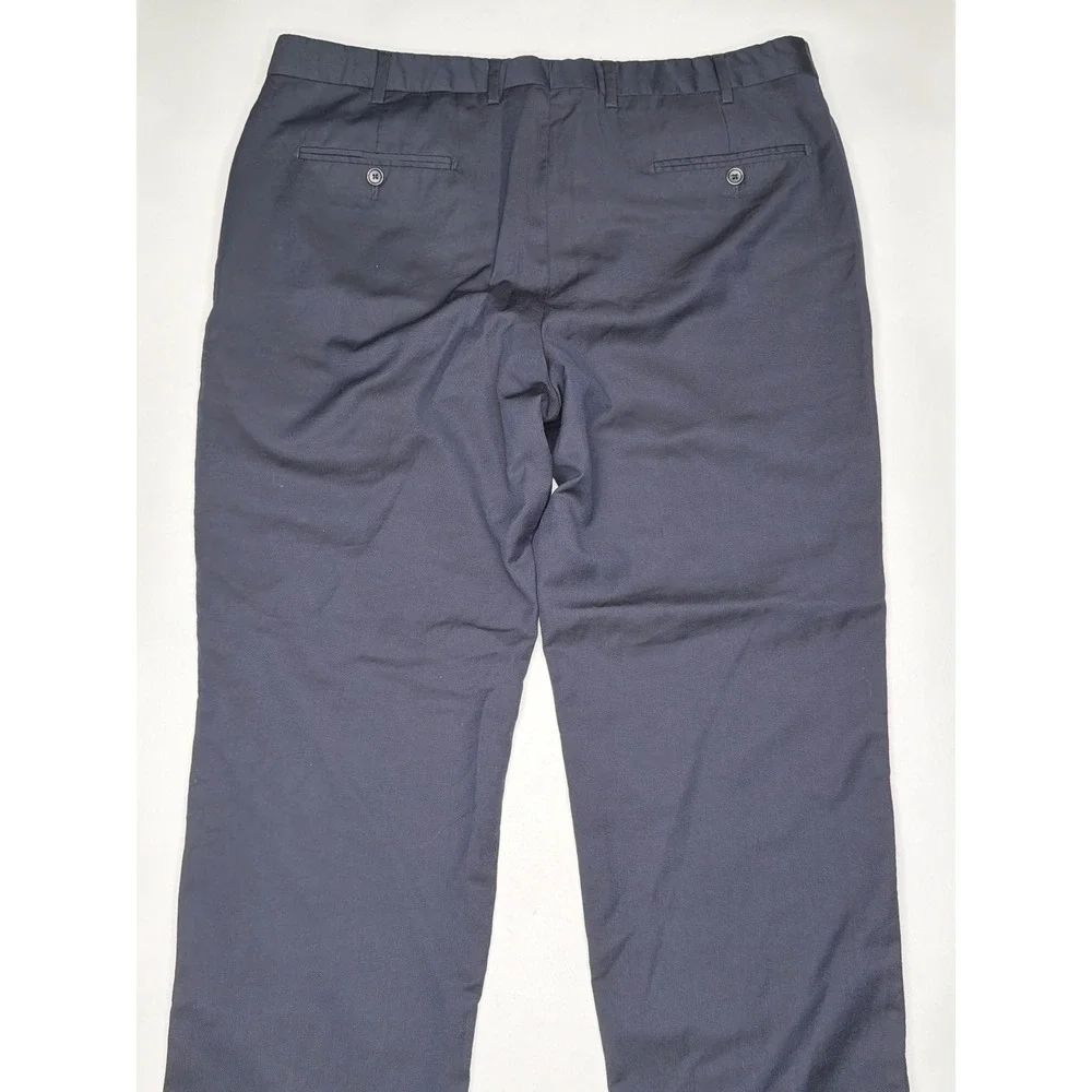 Men's Tailored Navy Blue Dress Pants Made in Italy Size 44‎ 27